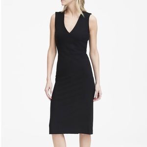 Ponte V-Neck Sheath Dress
